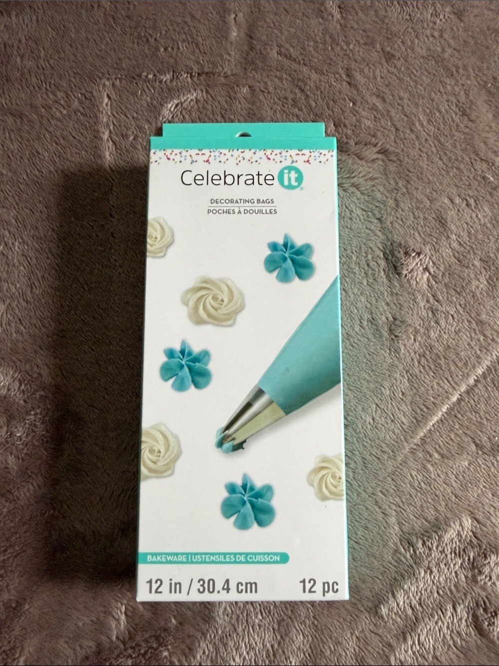 Celebrate It Teal Decorating Bags - Teal Cake Piping Set (12 pc)